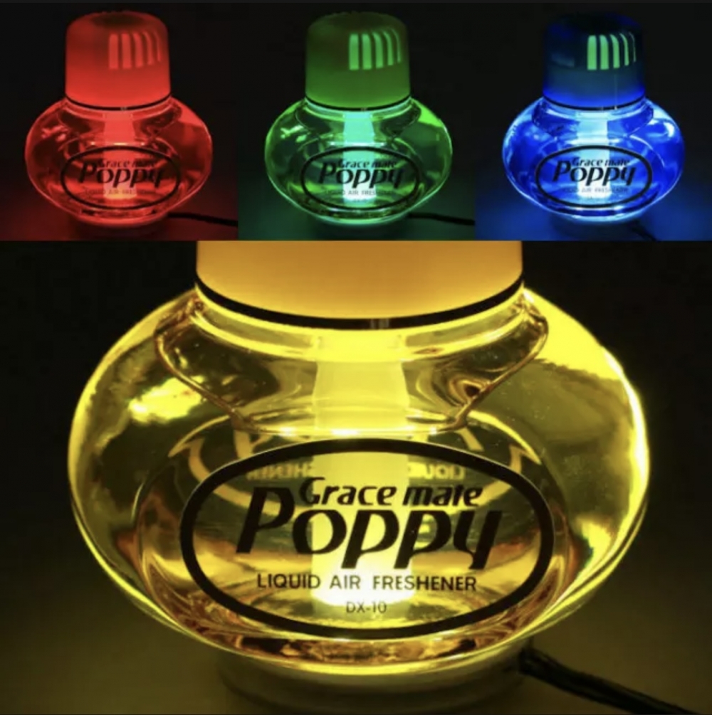 Original Poppy Lufterfrischer mit roter LED