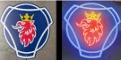 Scania RGB lysskilt med USB  thumbnail