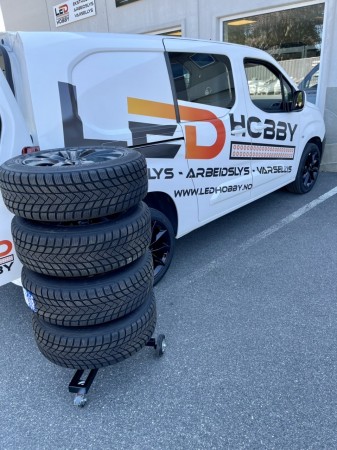 Dekkstativ med hjul - Tüv godkjent